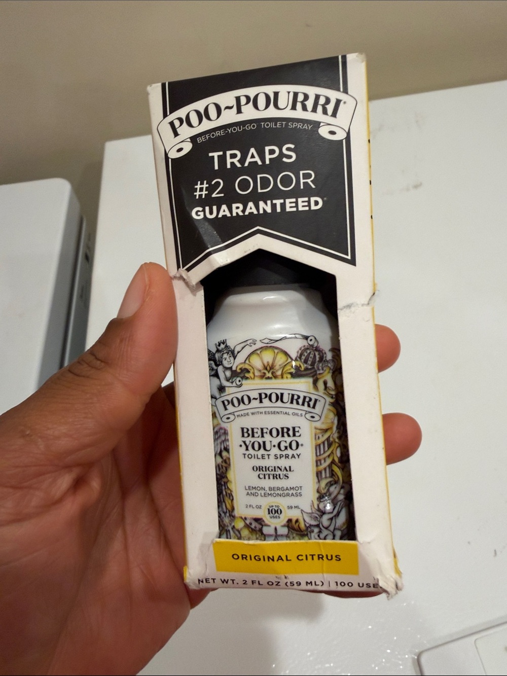 Toilet spray